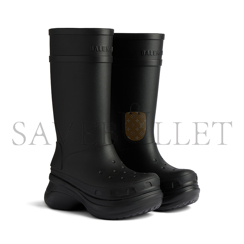 BALENCIAGA BLACK WOMEN'S CROCS BOOTS 677388W1S8E1000 BALENCIAGA BLACK WOMEN'S CROCS BOOTS 677388W1S8E1000